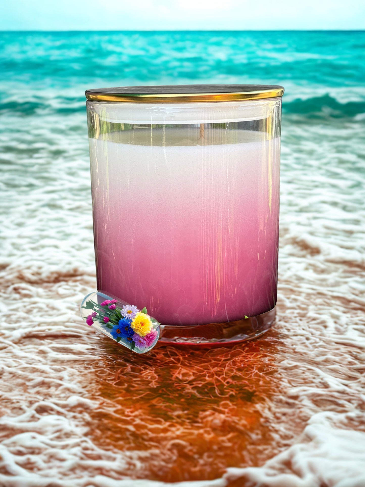URTHY LUX Scented Candle this is our very own exclusive scent hand poured in our new Tumblers - Peoni Pink